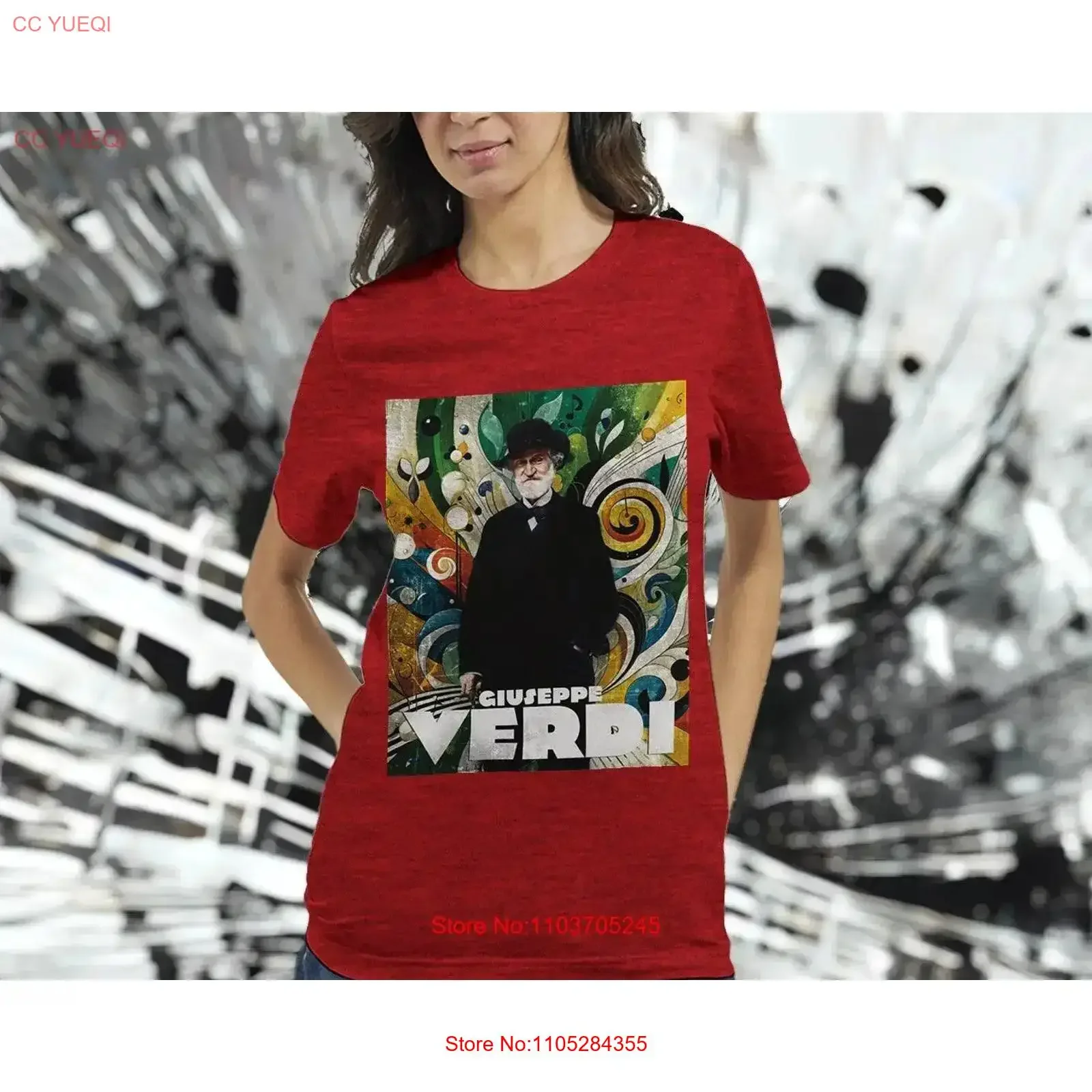 Giuseppe Verdi Crewneck T shirt Cool Music Teacher Opera Classical Student vintage Washed designer clothes Soft Breathable