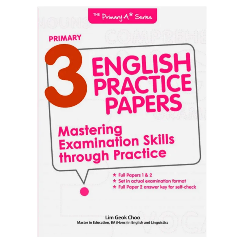 Primary 3 English Practice Papers Lim Geok Choo Curriculum Planning And Development 9789811140754 Book