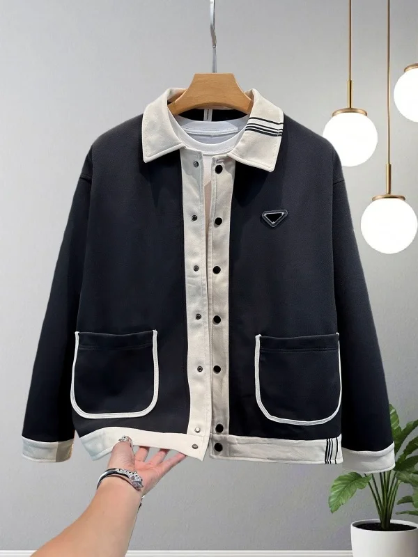 

Sli Casual Men's Busin Jaet Collared Outerwear Autumn 2025 Faionable Versatile High End Casual Long Sve Coat