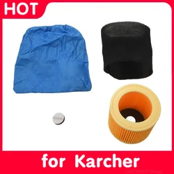 for Karcher WD2 WD3 WD1 MV3 MV2 Vacuum Cleaner Textile Filter Bags Wet and Dry Foam Filter HEPA Filter Vacuum Bags Clothes