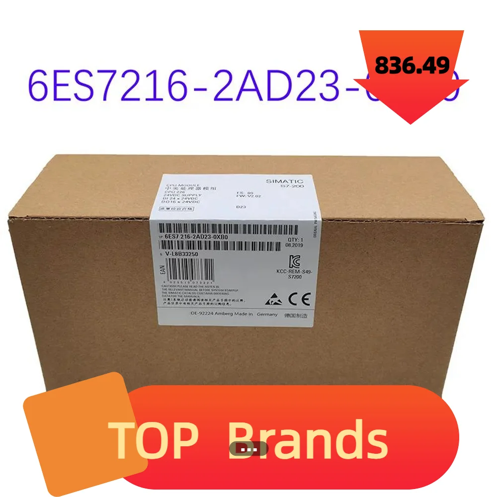 

New 6ES7216-2AD23-0XB0 6ES7216-2BD23-0XB0 S7-200 CPU22 module spot NEW Original