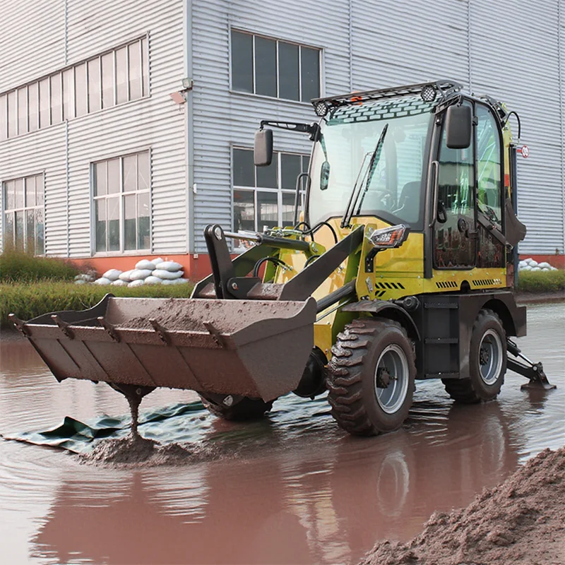 Customized Mini Backhoe Loader 15-20 Backhoe Excavator Loader 4x4 With Hydraulic Lateral Displacement