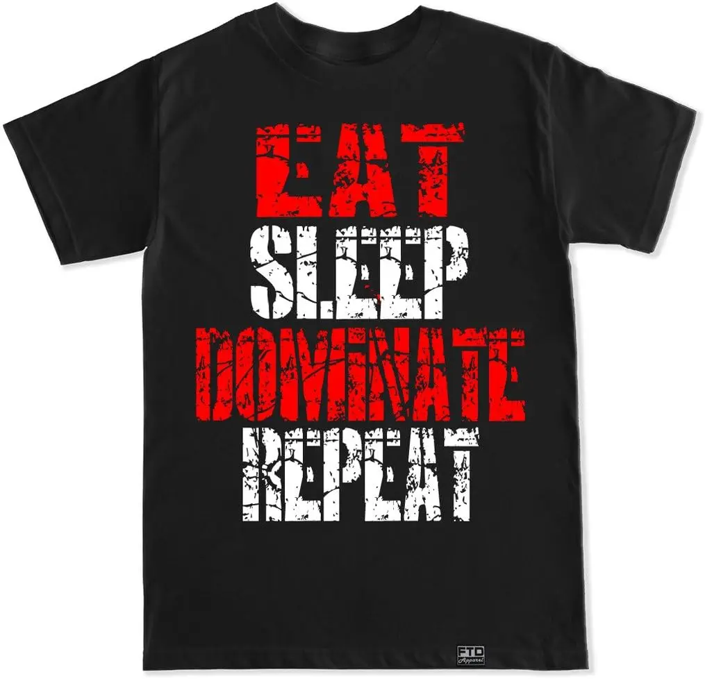 FTD Apparel Eat Sleep Dominate Repeat T-Shirt für Herren