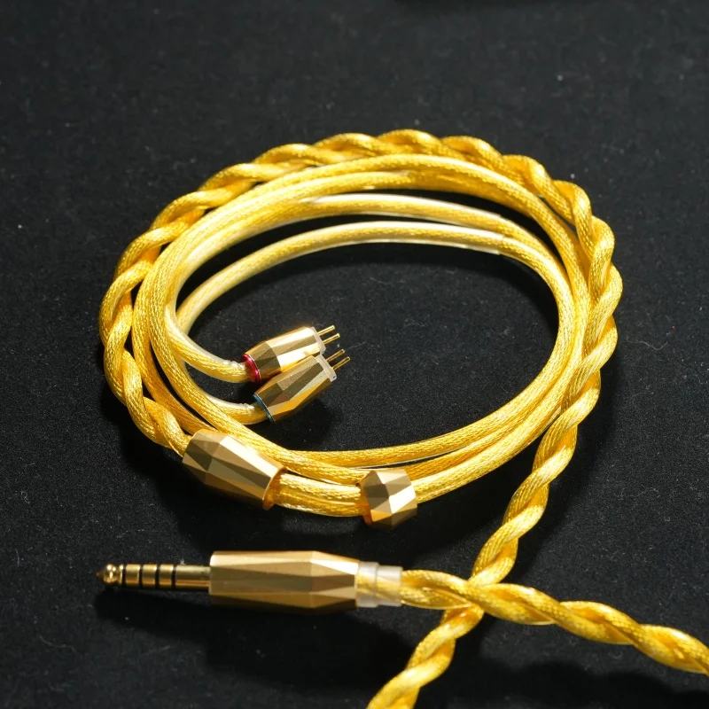 XINHS H06 HiFi-Upgrade-Kabel 2-adriges Litz-Koaxialdesign 7N Hochreines vergoldetes Kupfer-Audiokabel – Detail 3