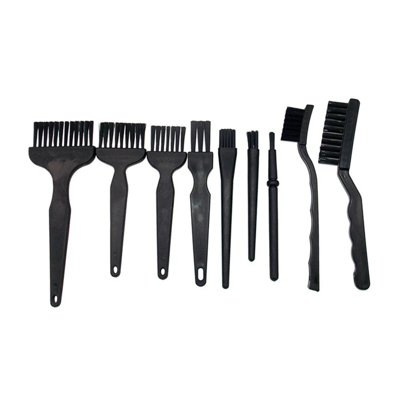 9Pcs Anti Static Brush ESD Safe Details Cleaning Brush Tool For Mobile Phone Tablet PCB BGA Repair Work