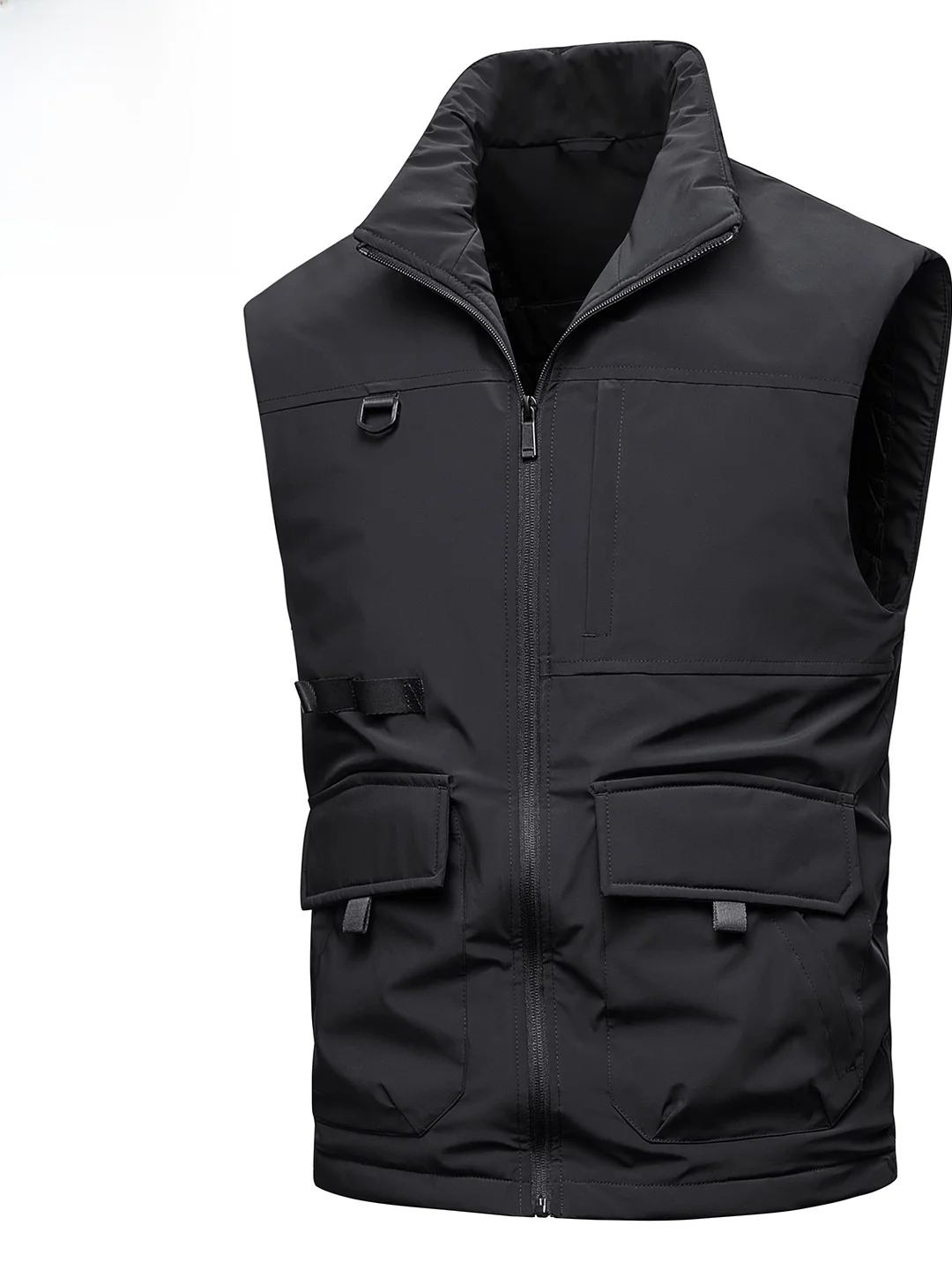 

Мужской ветрозащитный жилет для активного отдыха, новинка 2025 года, весна-осень-зима, приталенный крой, полиэстер, 100% мультифункциональный, на молнии