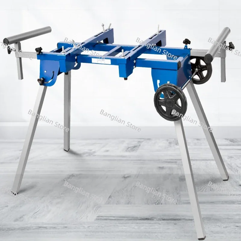 Portable Aluminum Machine Miter Saw, Cutting Machine Bracket, Multifunctional Workbench, Woodworking Table, Mobile Bracket