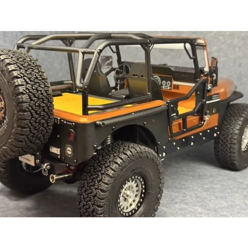 Side Rails Original Hole Fitment PA12 Nylon Rock Crawler Body Armor Upgrade Part for AXIAL SCX10 III Jeep CJ-7 1/10 RC Crawler