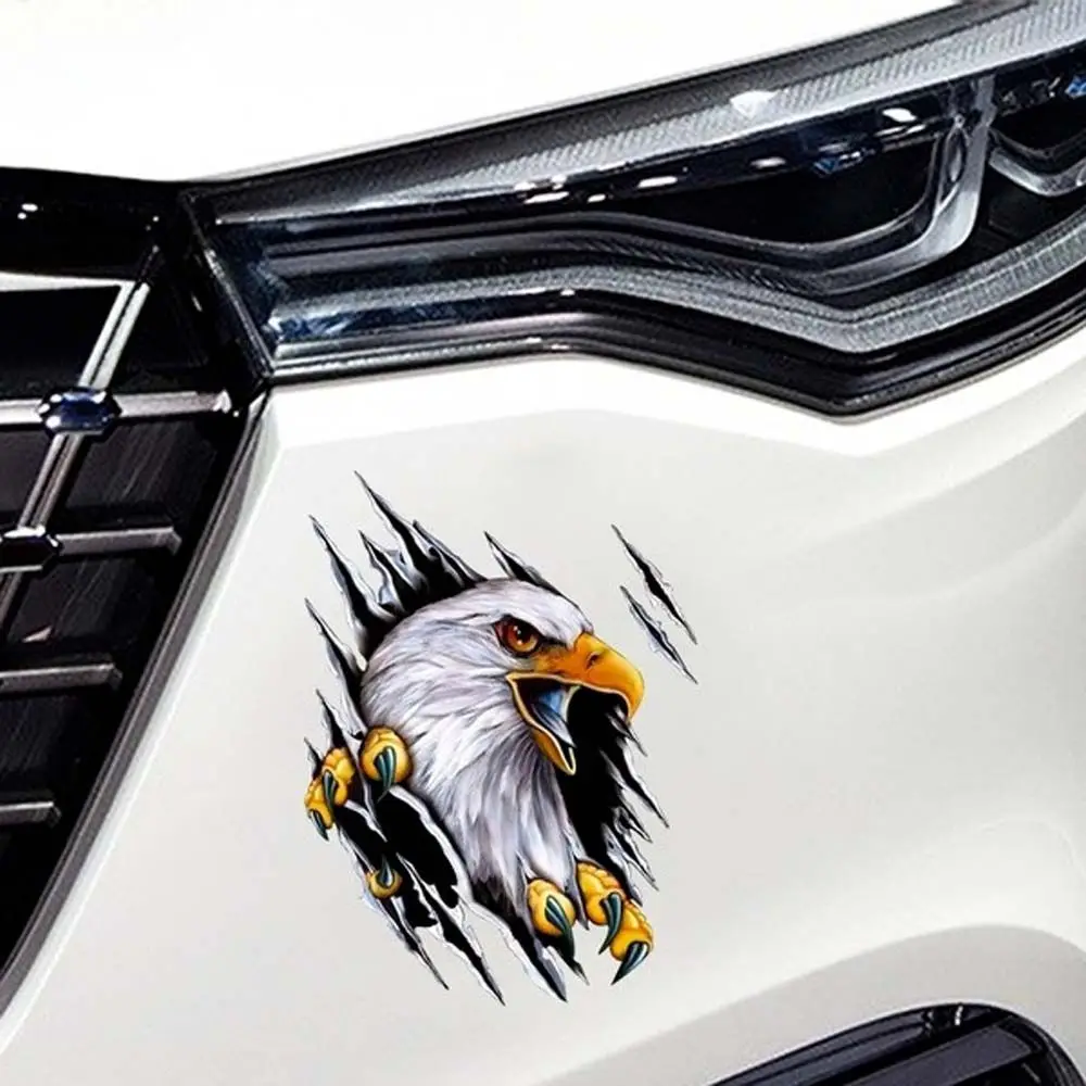 Scratch blocking Car Styling Accessories Cool 3D Simulation Sticker Eagle Car Sticker Motorcycle Decal Car Body Decoration