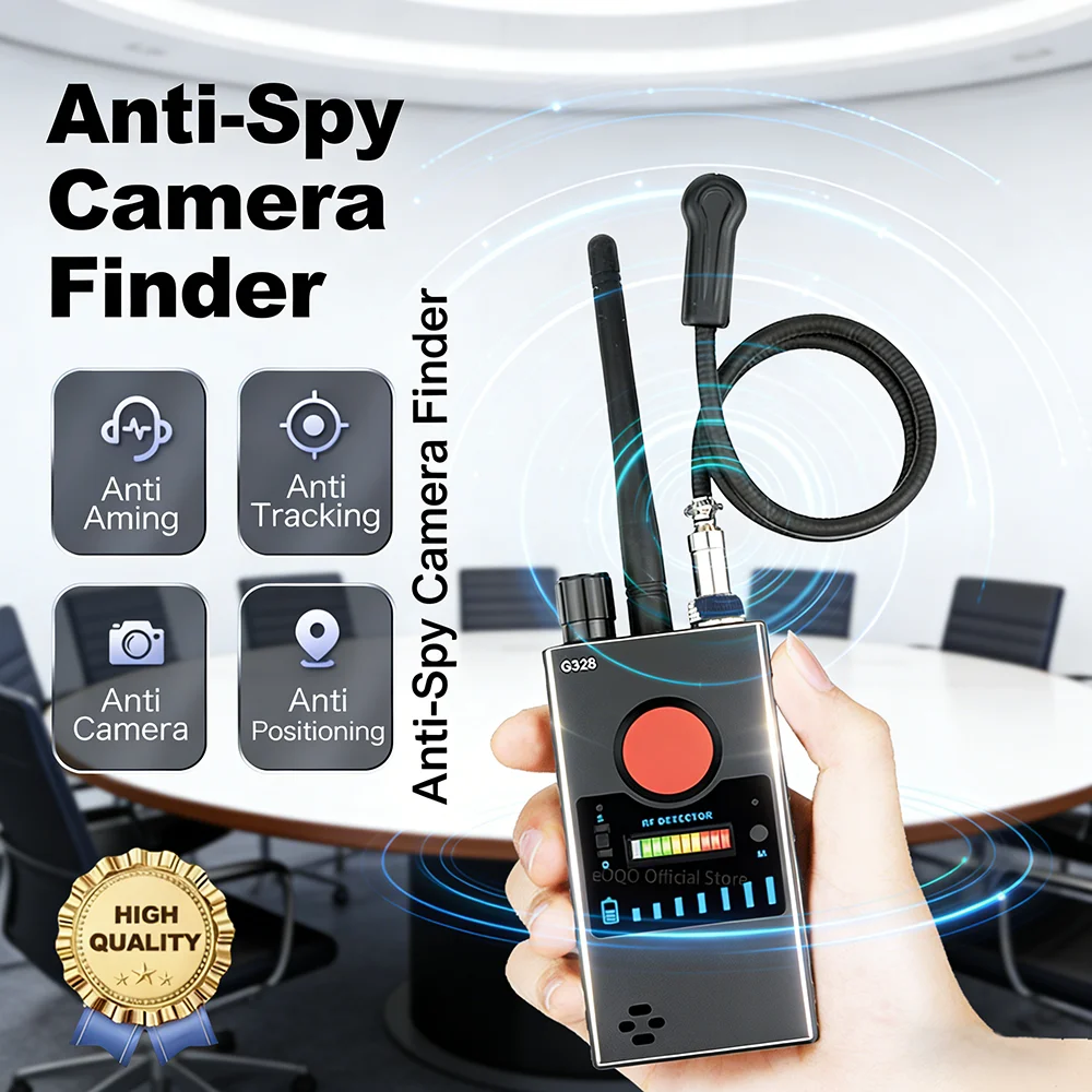Антишпионский беспроводной детектор радиочастотных сигналов, антискрытый детектор камеры, трекер ошибок, GPS обнаружение, портативное радио, Wi-Fi, GSM, сканер прослушивания