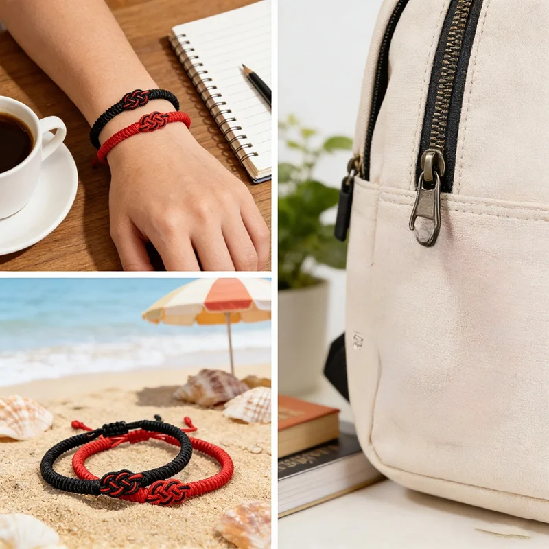 Good Luck Chinese Red String Bracelet Unisex Handmade Braided Adjustable Friendship Braslet Couple Jewelry Leisure Versatile