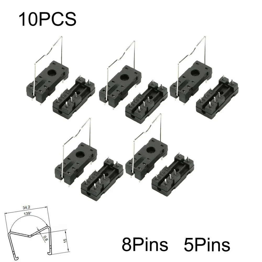 

10PCS Relay Base PCB Socket Suitable For Various Relay Models Including For G2R-1, G2R-2, For RT424024