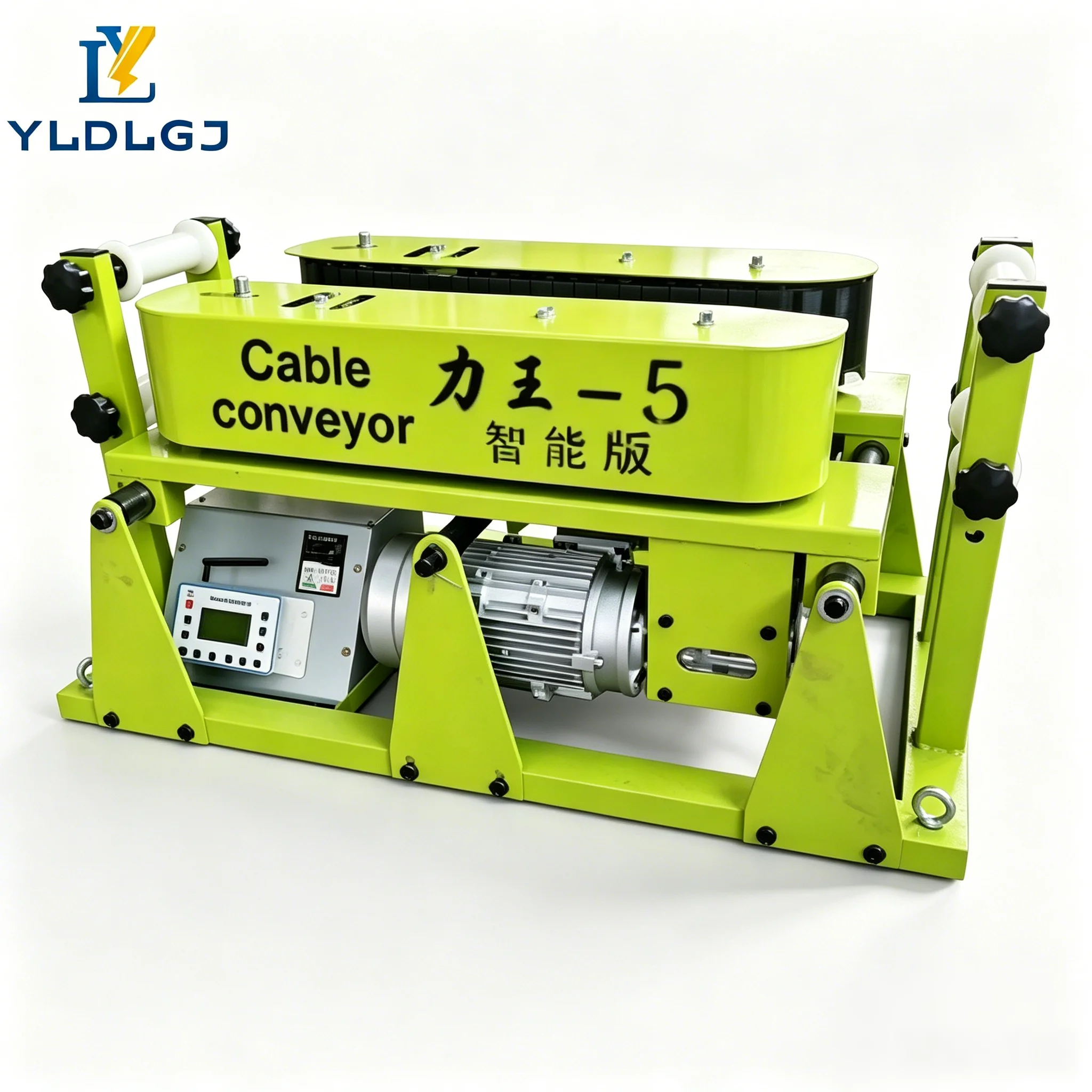 YILI Twin Crawler Cable Conveyor 15KN Max Smart Version Digital Control Electric Cable Feeder Variable Speed Laying Pusher Unit
