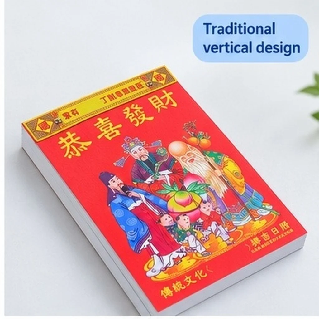 2027 Goat Year Wall Calendar Traditional Chinese Lunar Calendar with Auspicious Dates Solar Terms Spring Festival Tracker