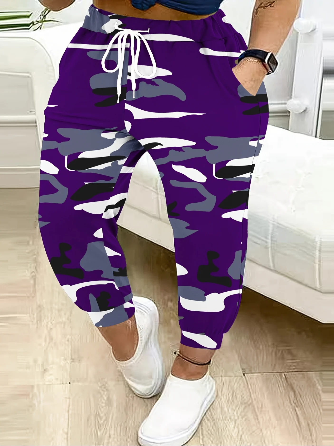 

2026 Summer Fashion Camouflage Wilderness Survival Loose 3D Printed Straight Leg Pants Suitable for Outdoor Street Casual Pants
