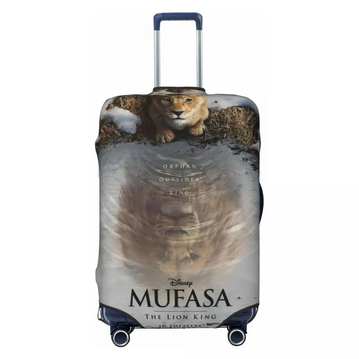 Mufasa The Lion King Suitcase Cover Travel Protection Vacation Practical Luggage Case