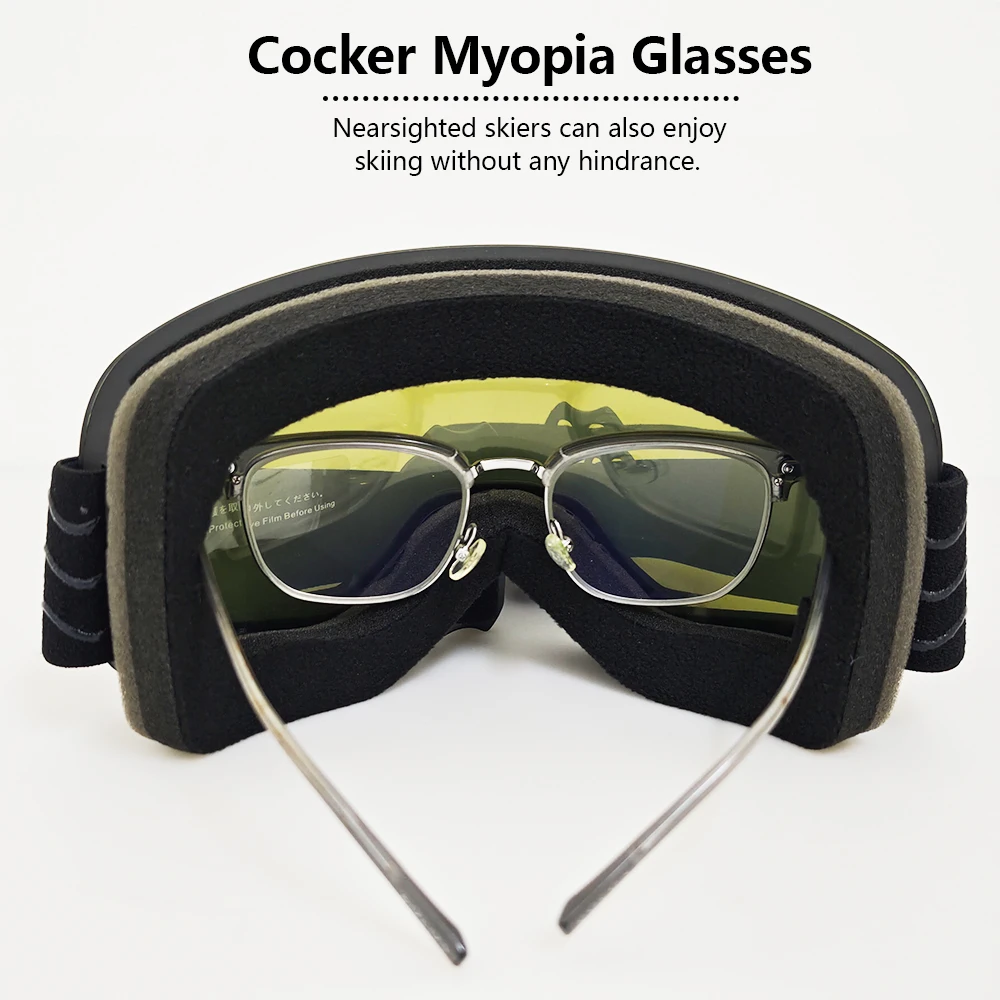  High Definition Safety Goggles Ski Snowmobile Use Men Women WindProof DustProof SandProof Winter Outdoor Glasses