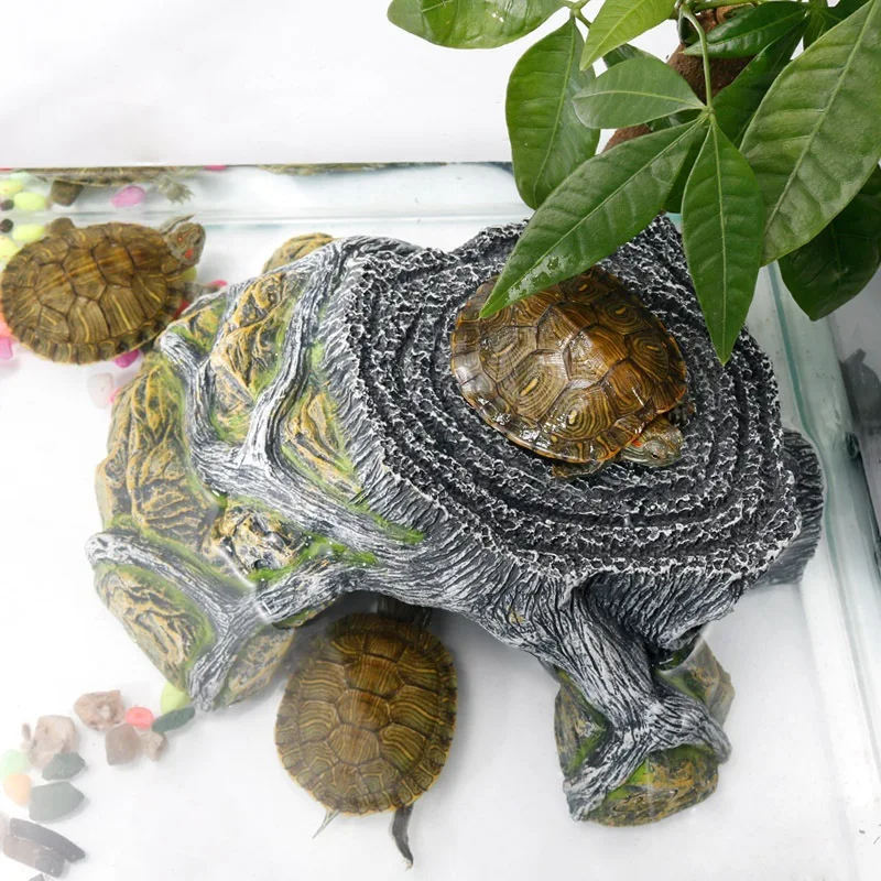 Resin Reptiles Habitat Decoration Hiding Cave For Tortoise Lizard Reptile Climbing Hiding Habitat Basking Habitat Decor ZA182