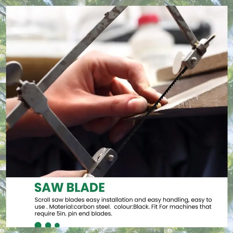 프리미엄-5인치 스크롤 톱날 36팩 모든 기계에 호환 가능 5인치 필요. 핀 엔드 스크롤 톱 - 10 TPI, 15 TPI, 18 TPI