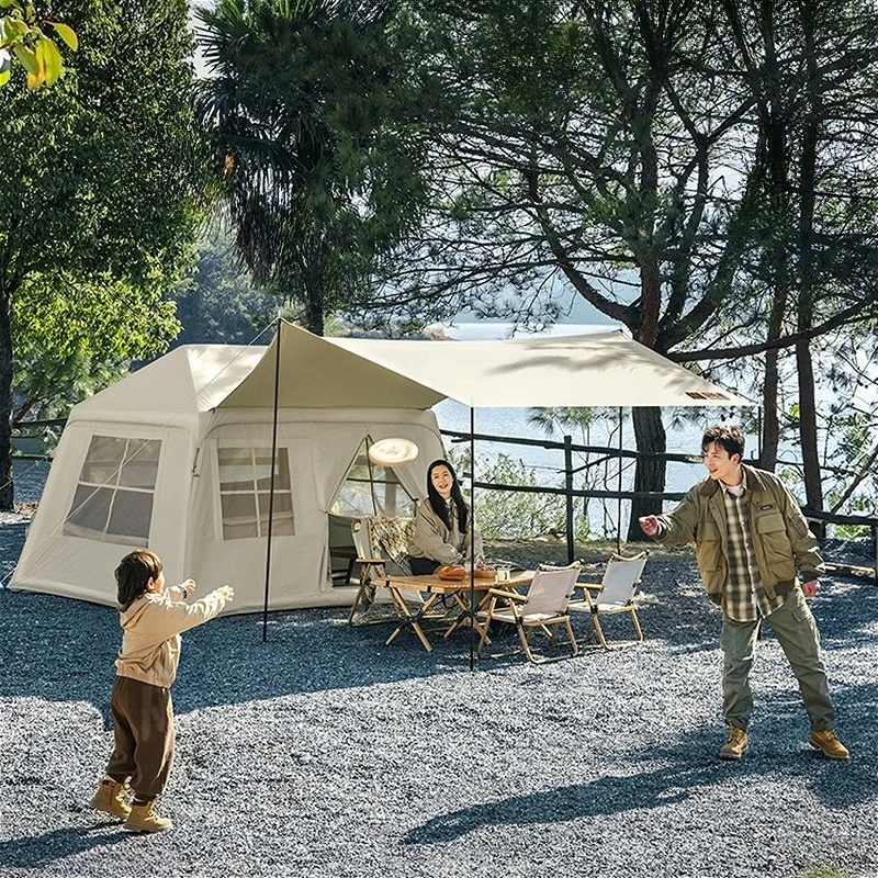 ​ ​ Tienda de campaña nórdica autoinflable: refugio para todo tipo de clima, muebles de exterior con dosel expandible ​ ​ Cenadores De Jardin FYIT