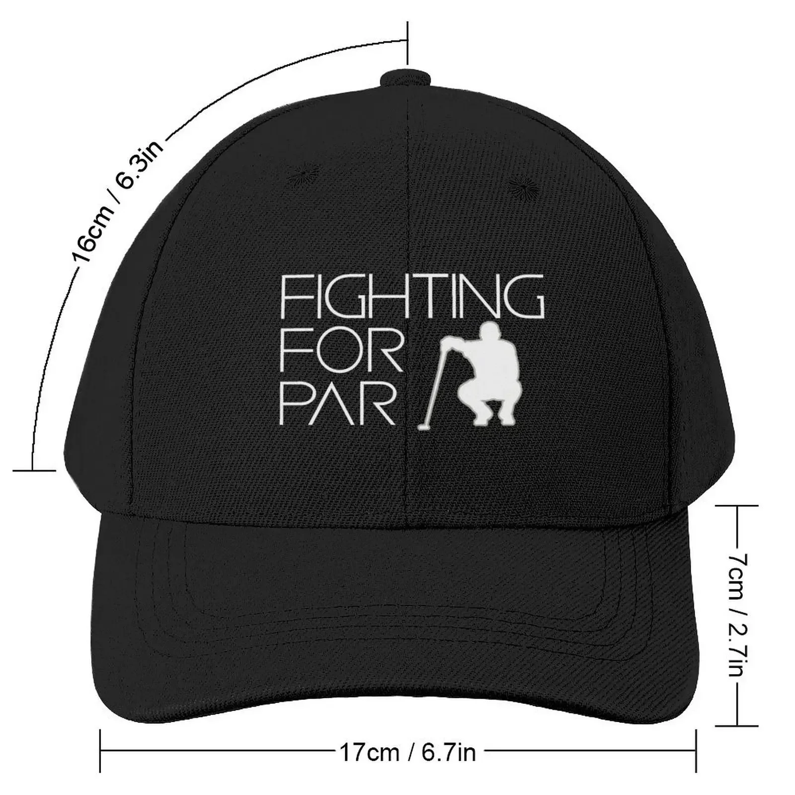 Fighting For Par Over Squatting Putter Silhouette Design Baseball Cap fashionable custom caps Men Luxury Brand Women's