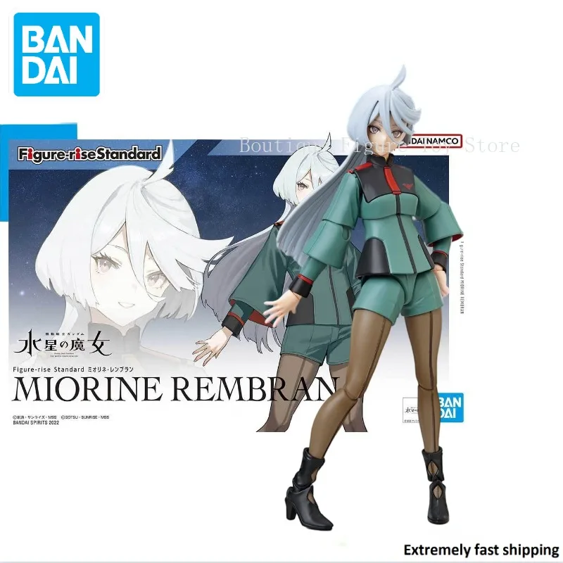 In Stock Original Bandai Figure-rise Standard Gundam Miorine Rembran Assemble Figure Anime Model Toy Collect Action Gift