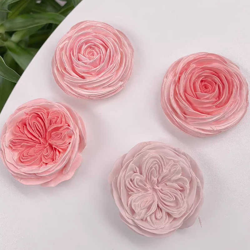 3D Flower Aromatherapy Gypsum Mold Rose Silicone Gips Mould Car Ornament Candle Decoration Supplies