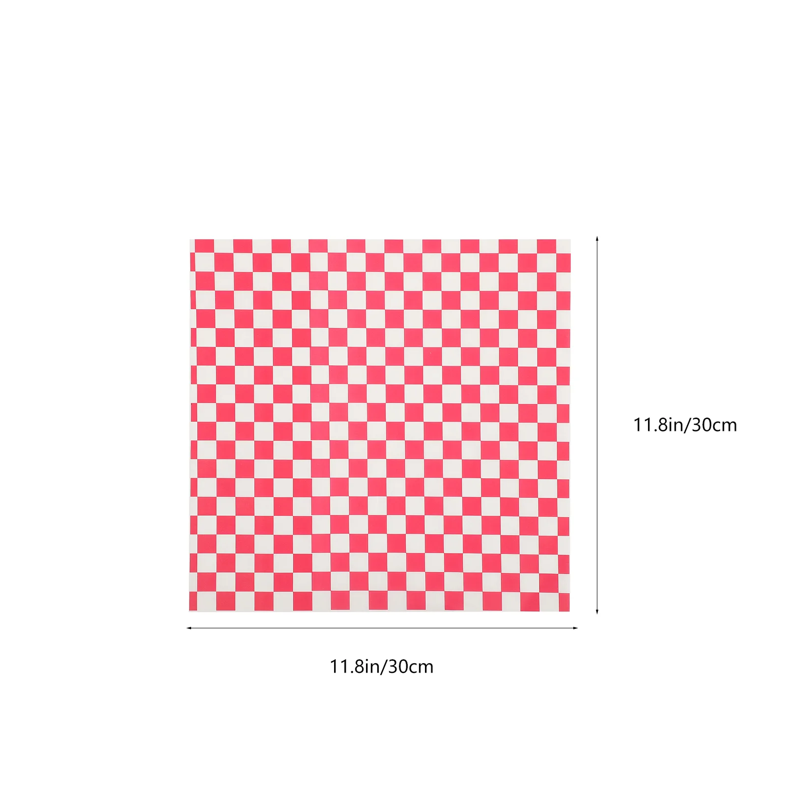 50 Sheets Checkerboard Wrapping Paper Rice Ball Bento Baking Bread Mat Grease-proof Sandwich Toaster Bakeware