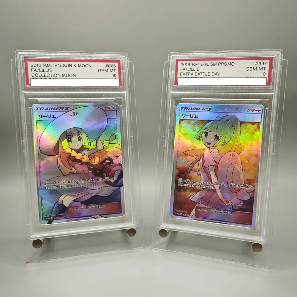 Pocket Monsters DIY PTCG Rating Card 2019 P.M. JPN. SM PROMO FA/LILLIE Trainer Collection Card Anime Game Card Boy Gift Toy