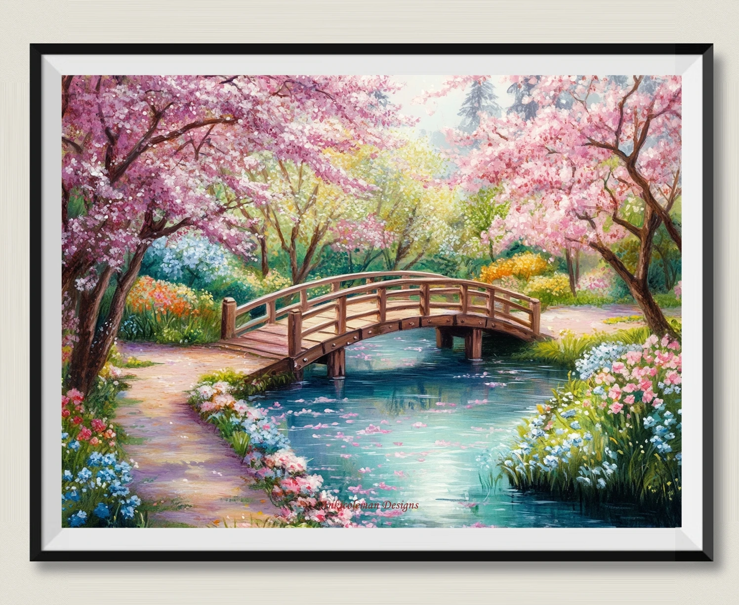 

Needlework for embroidery DIY DMC High Quality - Counted Cross Stitch Kits 14 ct Oil painting - Blossom Bridge