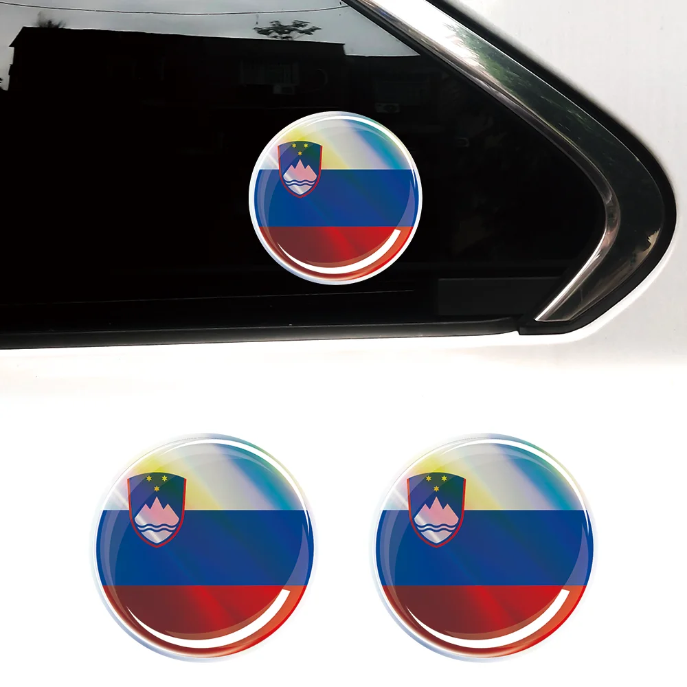 

Slovenia Flag Thailand Türkiye Laser Epoxy Resin Decorative Sticker 3D Motorcycle Tank Decals Stickers Case Strong Stickiness