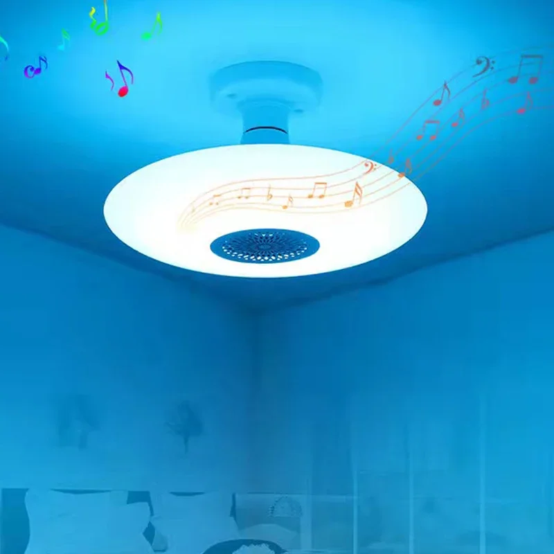 Bluetooth Music Flying Saucer Light New Smart Remote Control RGB Dimming LED Lighting Bluetooth Music Flying Saucer Light