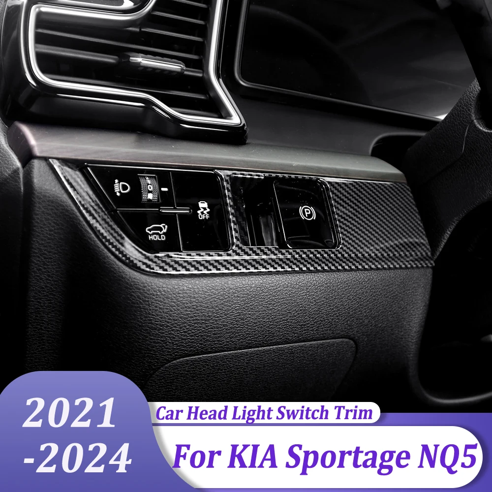 

Headlight Switch Trim Cover Button Trim Interior Car Styling Accessories For KIA Sportage NQ5 2021 2022 2023 2024