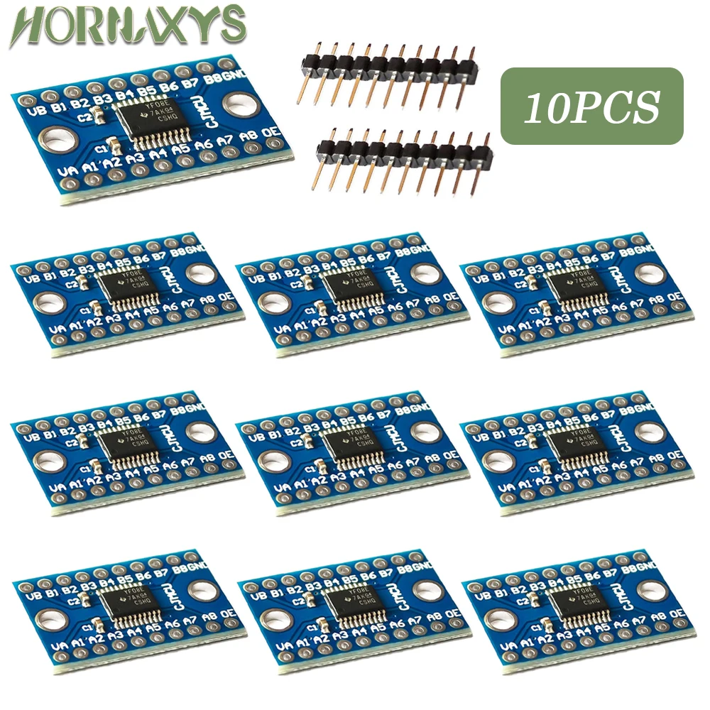 5/10pcs 3.3V 5V TXS0108E 8 Channel Logic Level Converter Convert TTL Bi-directional Mutual Convert D64