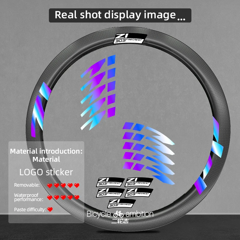 Para pegatinas de ruedas Zipp 303 2021, PVC, ajuste personalizado, accesorios de bicicleta, accesorios MTB, decorativos, sin residuos