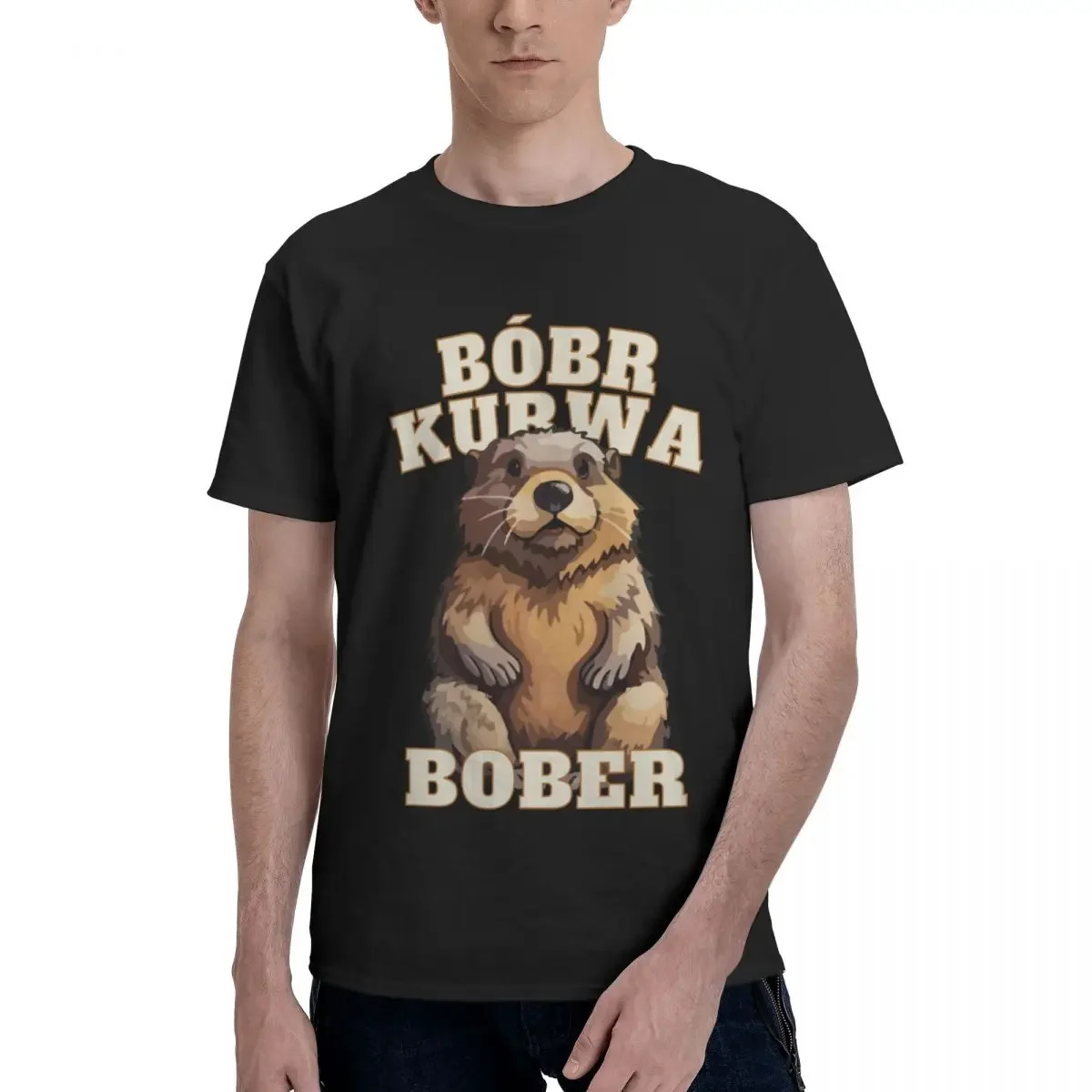 Bober Kurwa Bobr Kurwa Beaver Meme T Shirts Graphic Y2K Summer Crewneck Tshirts For Men Women Clothing