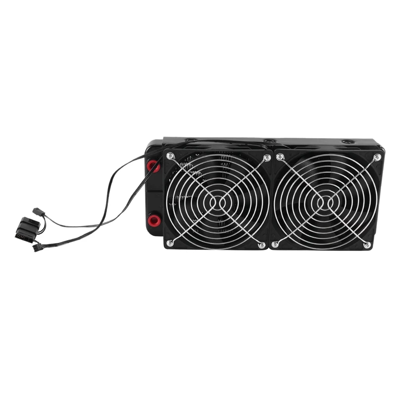 Aluminum 2 Fans 240Mm 10 Pipe Water Cooling Cooler Computer Radiator With Fan For CPU PC Water Cooling System