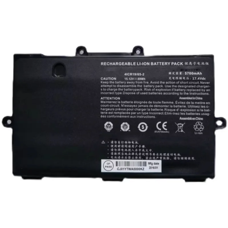 Laptop Battery For Origin PC EON17-SLX 2017 5700mAh 15.12V 89WH New
