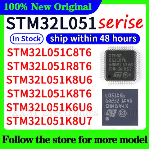 STM32L051C8T6 STM32L051R8T6 STM32L051K8U6 STM32L051K8T6 STM32L051K6U6 STM32L051K8U7 STM32L051K8U3 STM32L051C8T7 고품질 신규