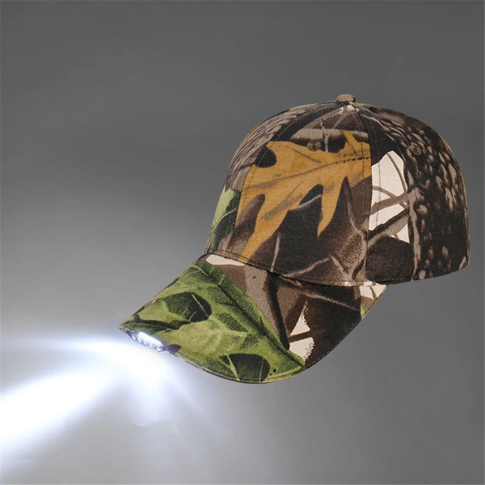 Moaodo Outdoor Fashion Men Women Caps Led Luminous Hat Night Fishing Camping Fishing Hat Light Up Led Travel Cap Hiking Hats