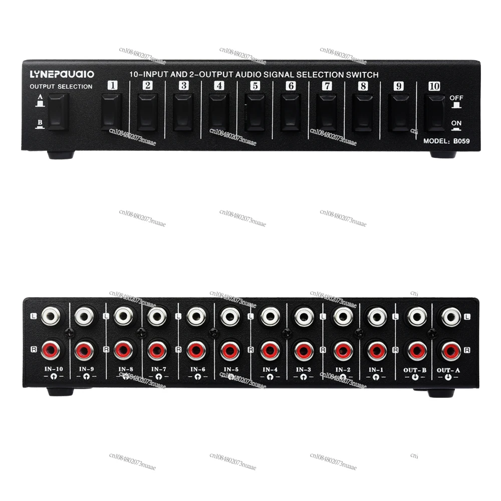 10-in 2 or 2-in 10-out Audio Signal Selection Switcher\audio Switcher\speaker Switcher\two-way Switch RCA Interface