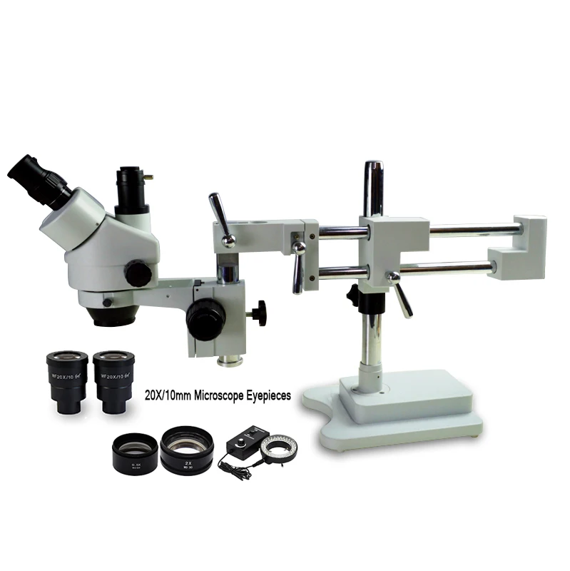 Jewelry 3.5X-180X Continuous Zoom Trinocular stereo microscope