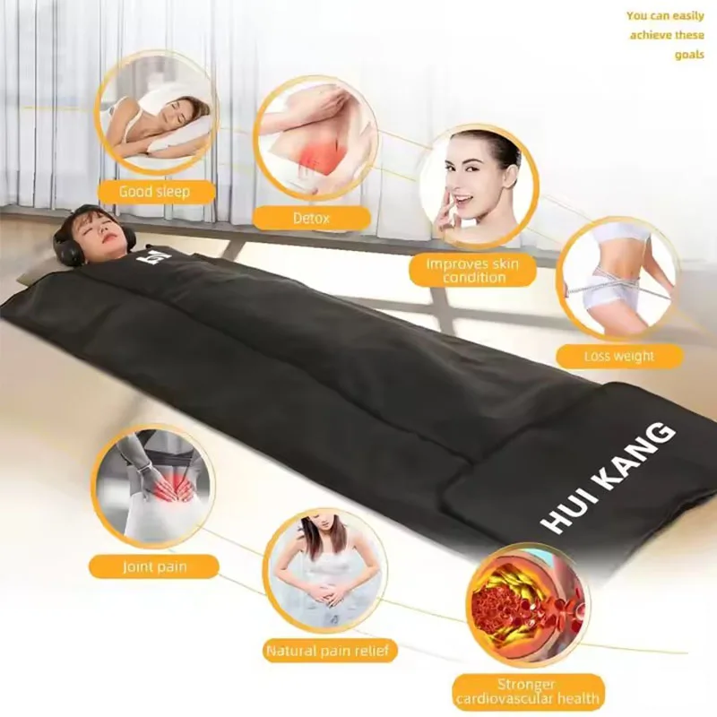 2024 Best Selling Low Emf Far Infrared Body Wrap Sauna Blanket For Weight Loss And Detox