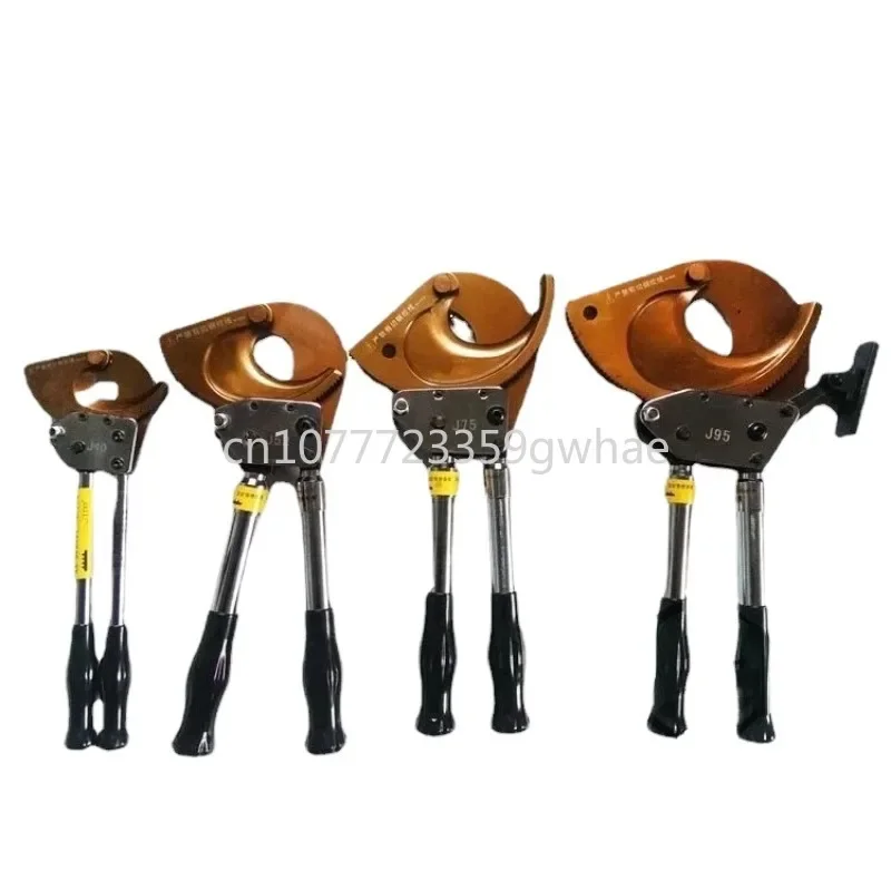 J40 J52 J75 J95 Ratchet Wire Cutters for 3X120mm Cable Manual Steel Stranded Copper and Aluminum Wire Cutters