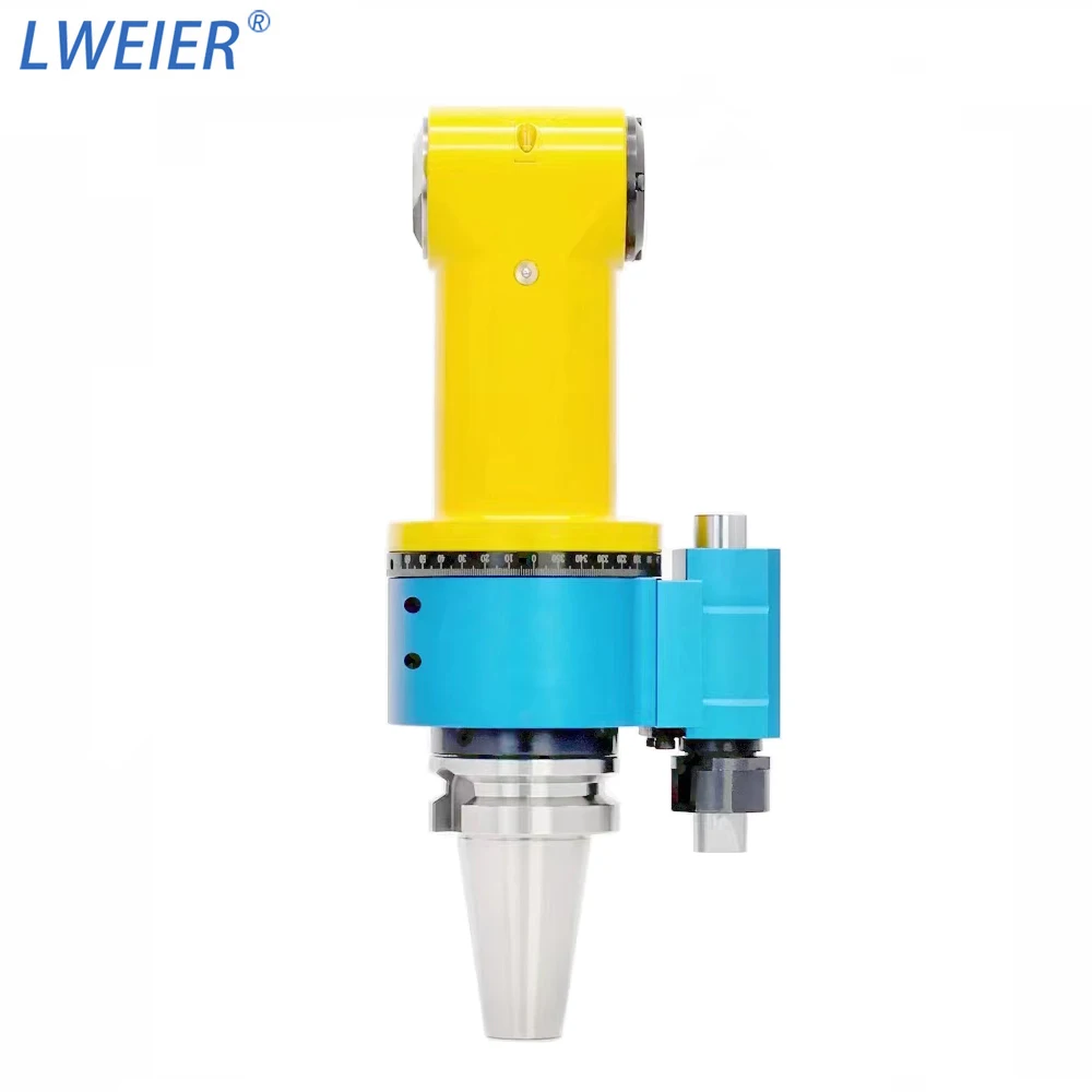 OEM ODM LWEIER Extended BT30 BT40 BT50 DC Angle Head FMB Cutterhead Series Extended Tool Head Automatic Tool Change Deep Cavity