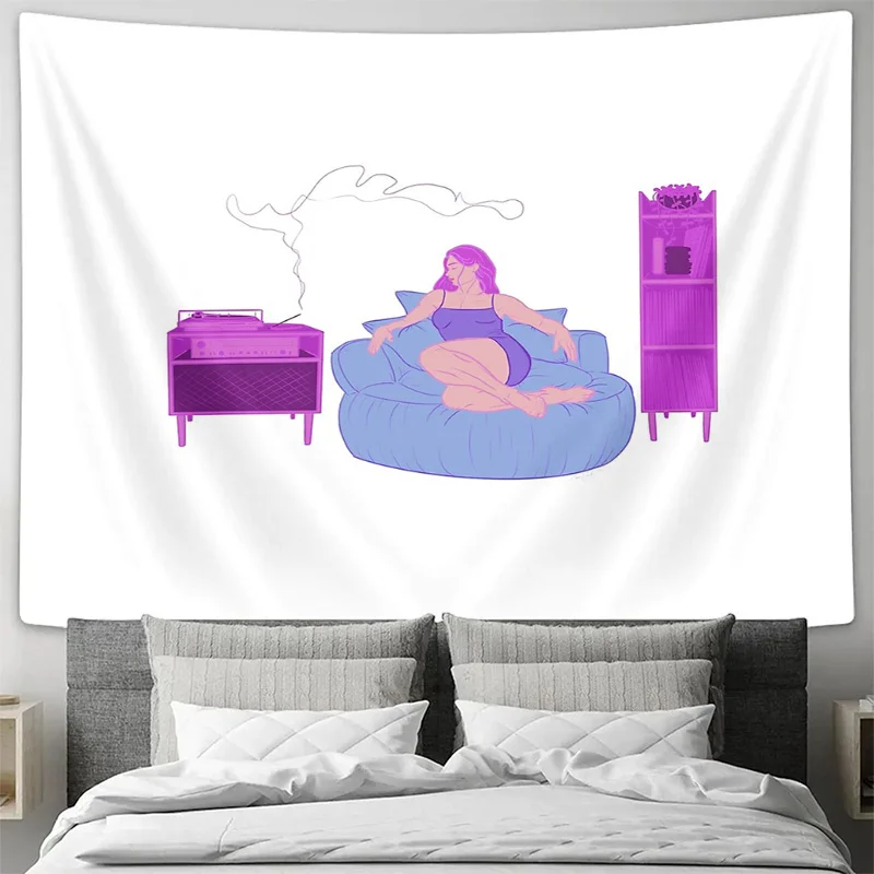 بوهو قماش مزخرف جداري ديكور الغرفة الجمالية الهبي نسيج طبيعة المشهد الجدار الشنق غرفة نوم غرفة المعيشة المنسوجات المنزلية الفن