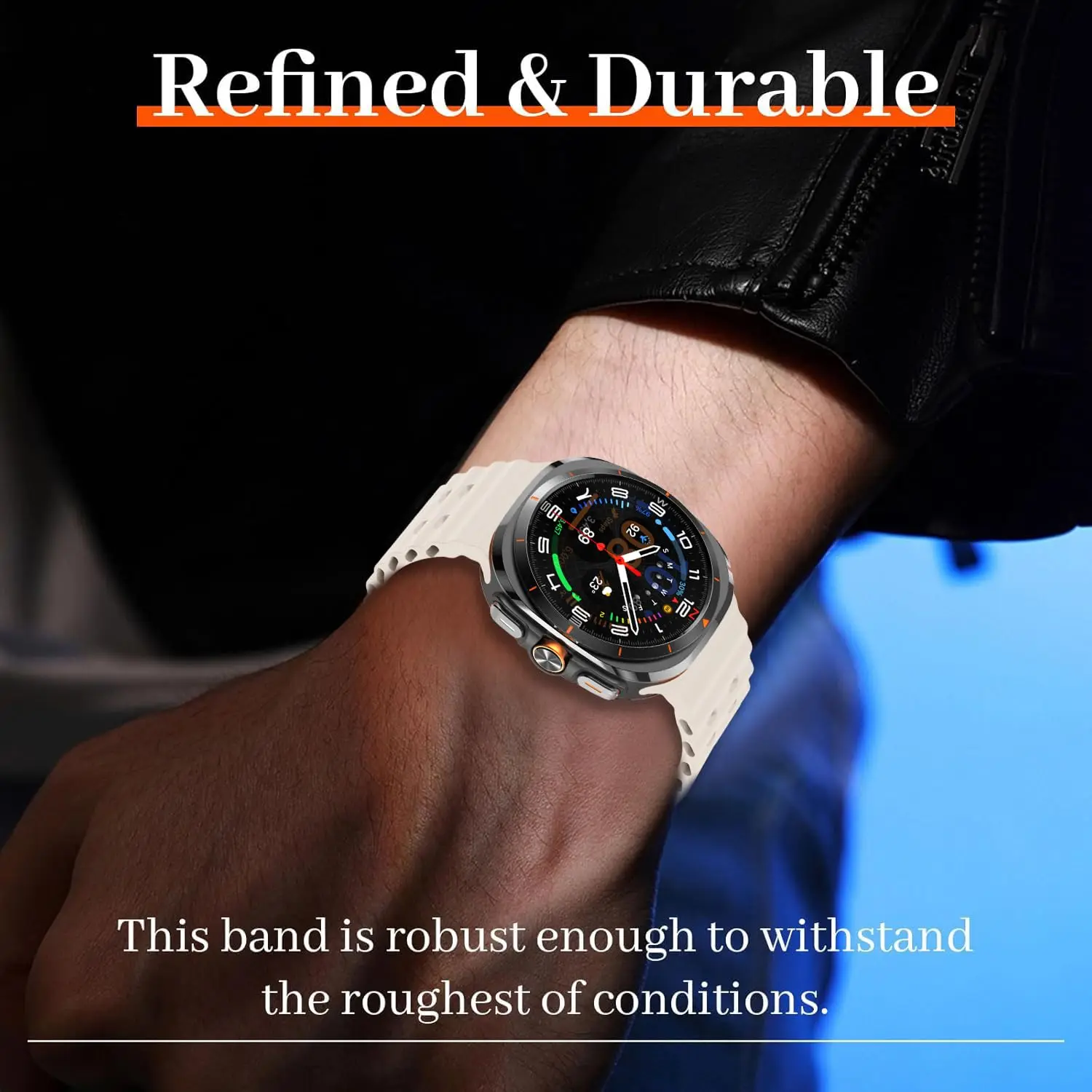 Watch Band For Samsung Galaxy Watch 7 8 Ultra Strap replacement Rubber Wristband Bracelet For samsung galaxy watch8 Accessories image 5