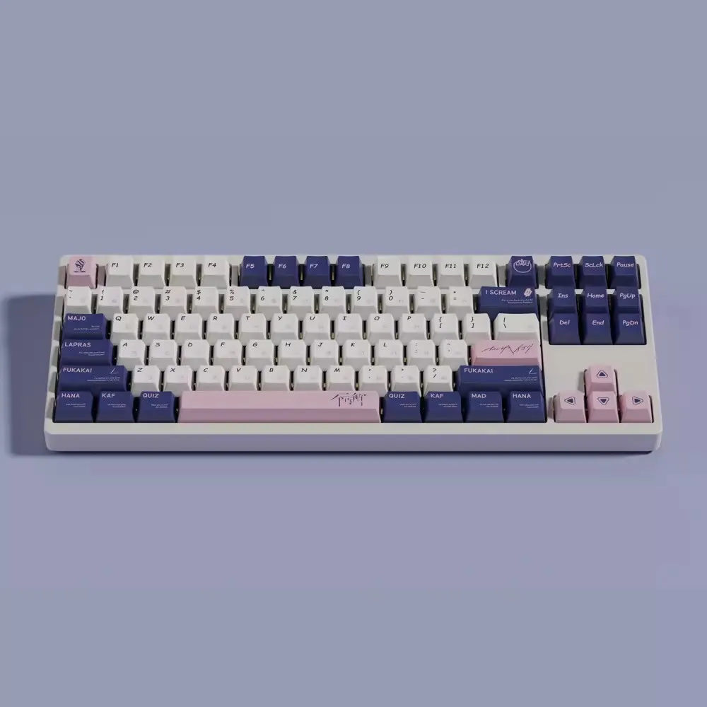 

142 Keys/set Florilegium Theme Keycaps PBT Dye Sublimation Key Caps Cherry Profile Lightproof Keycap For 61 64 68 75 84 96 98