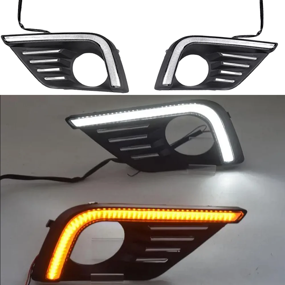 

DRL LED DAYTIME RUNNING LIGHT FOG LAMP With SIGNAL For Nissan Altima Teana 2017