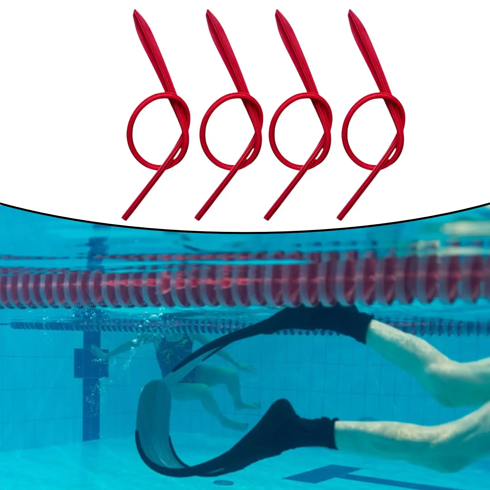 Snorkeling Fins Silicone Edge Protection Water Guide Strip Swimming Accessory for Scuba Dive Training